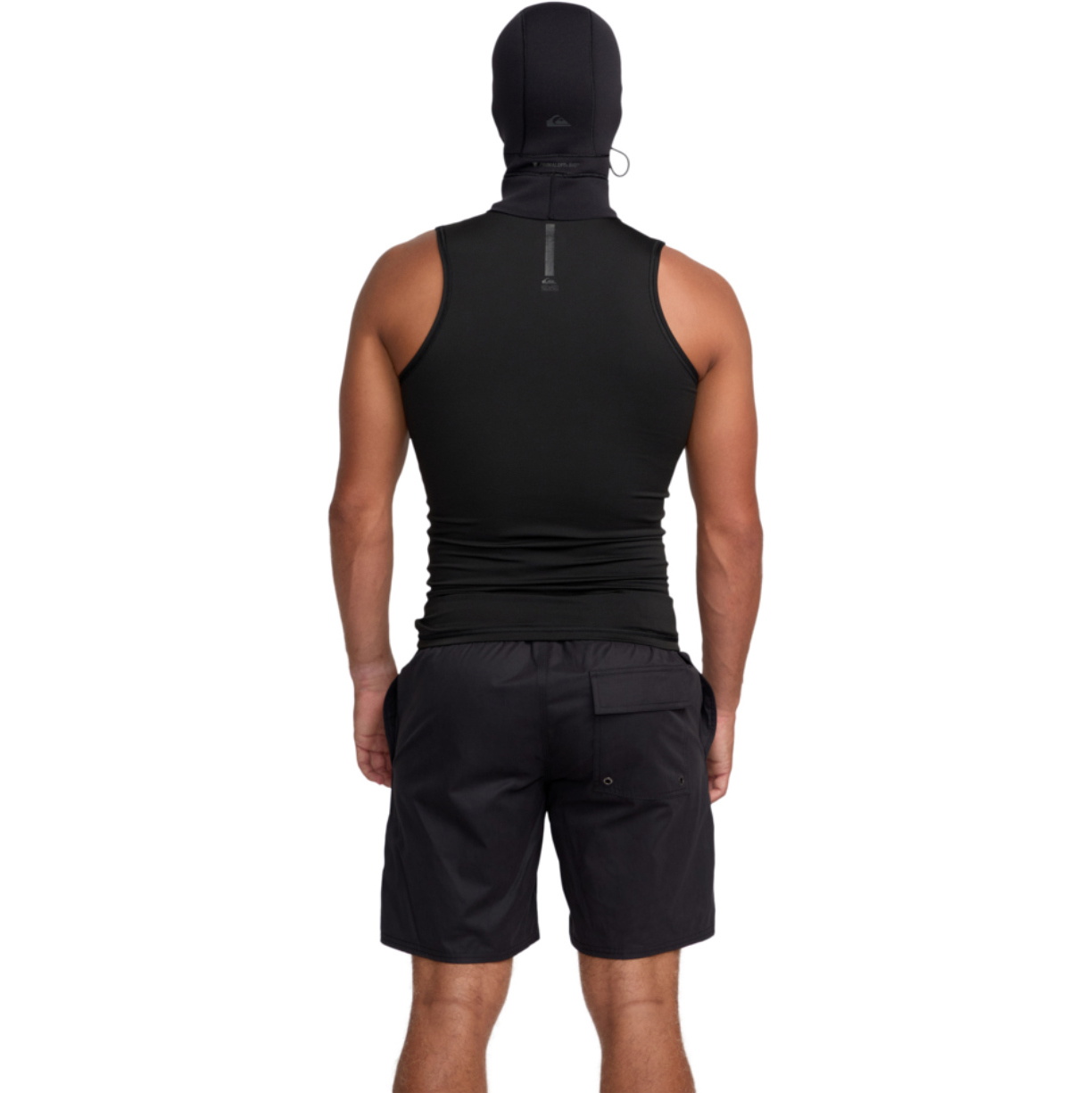 2025 Quiksilver Hombres Marathon Sesiones 1mm Chaleco Con Capucha 25AW293500 - Black